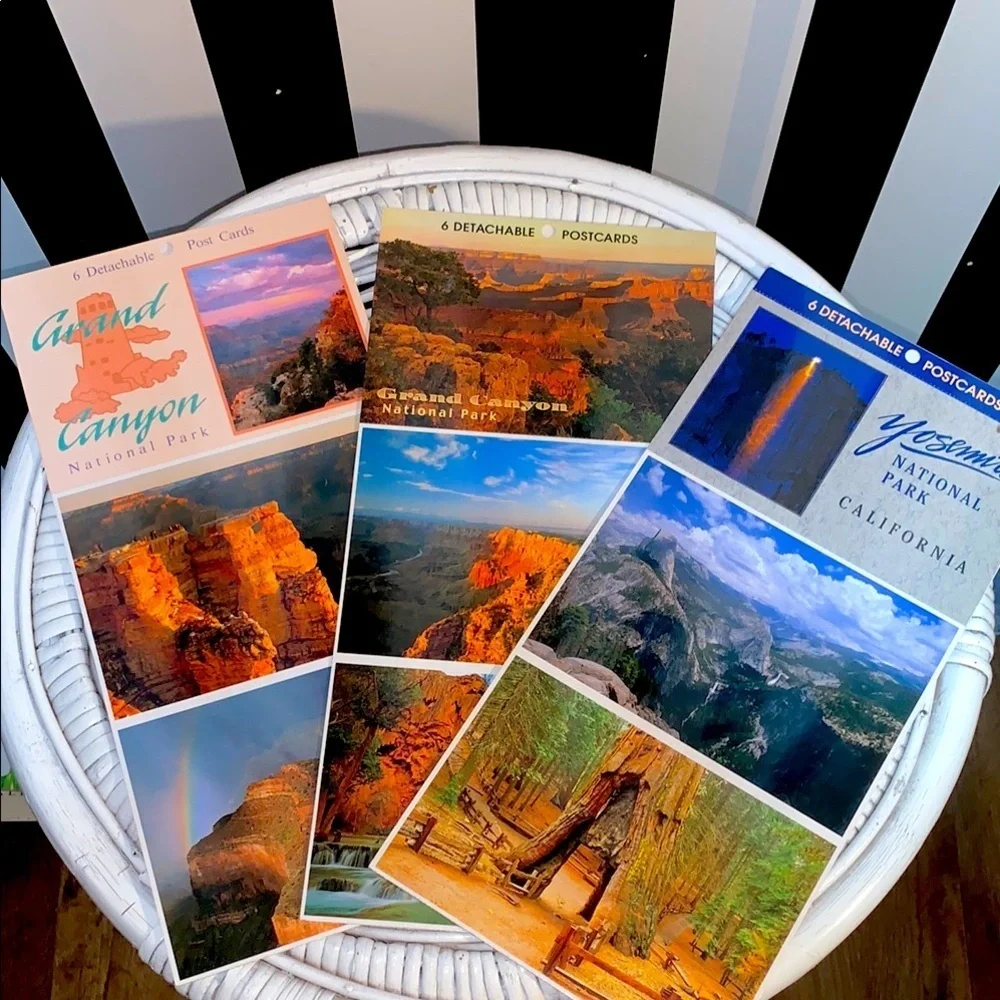 Grand Canyon and Yosemite National Park Vintage Postcard Set of 18 Brand New